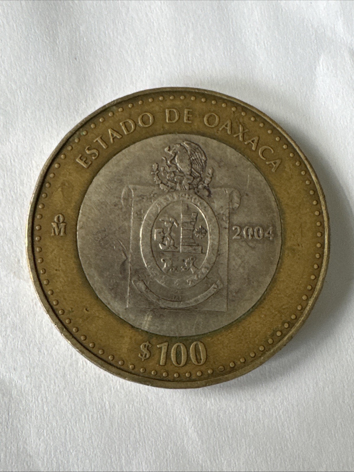 2004 Mexico Oaxaca 100 Peso PG