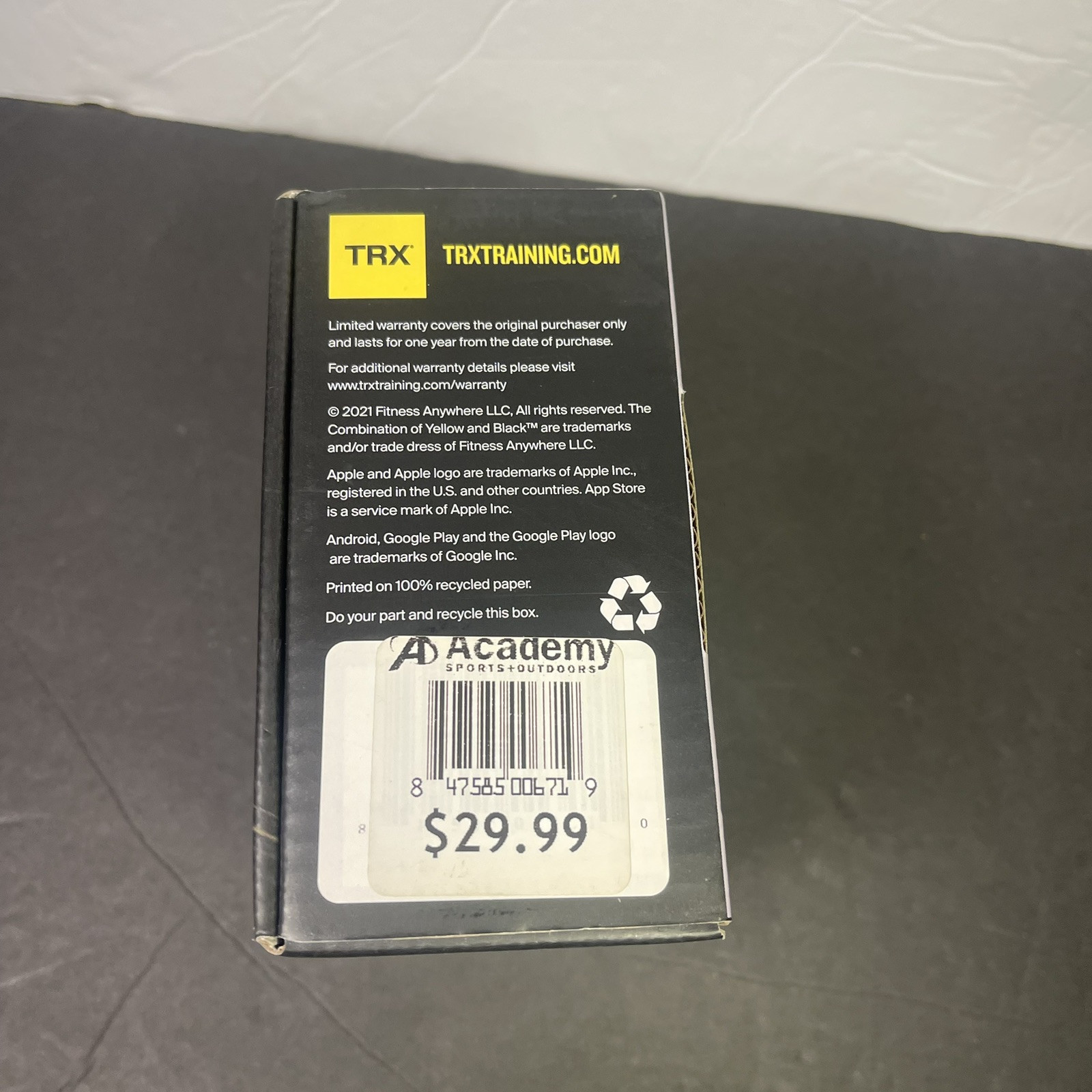 TRX - Invizi-Mount Plate - Gray