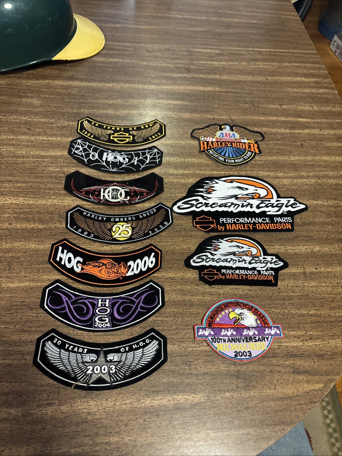 Large Lot Of Harley Davidson Memorabilia Patches  2003  Screamin Eagle Milwaukee