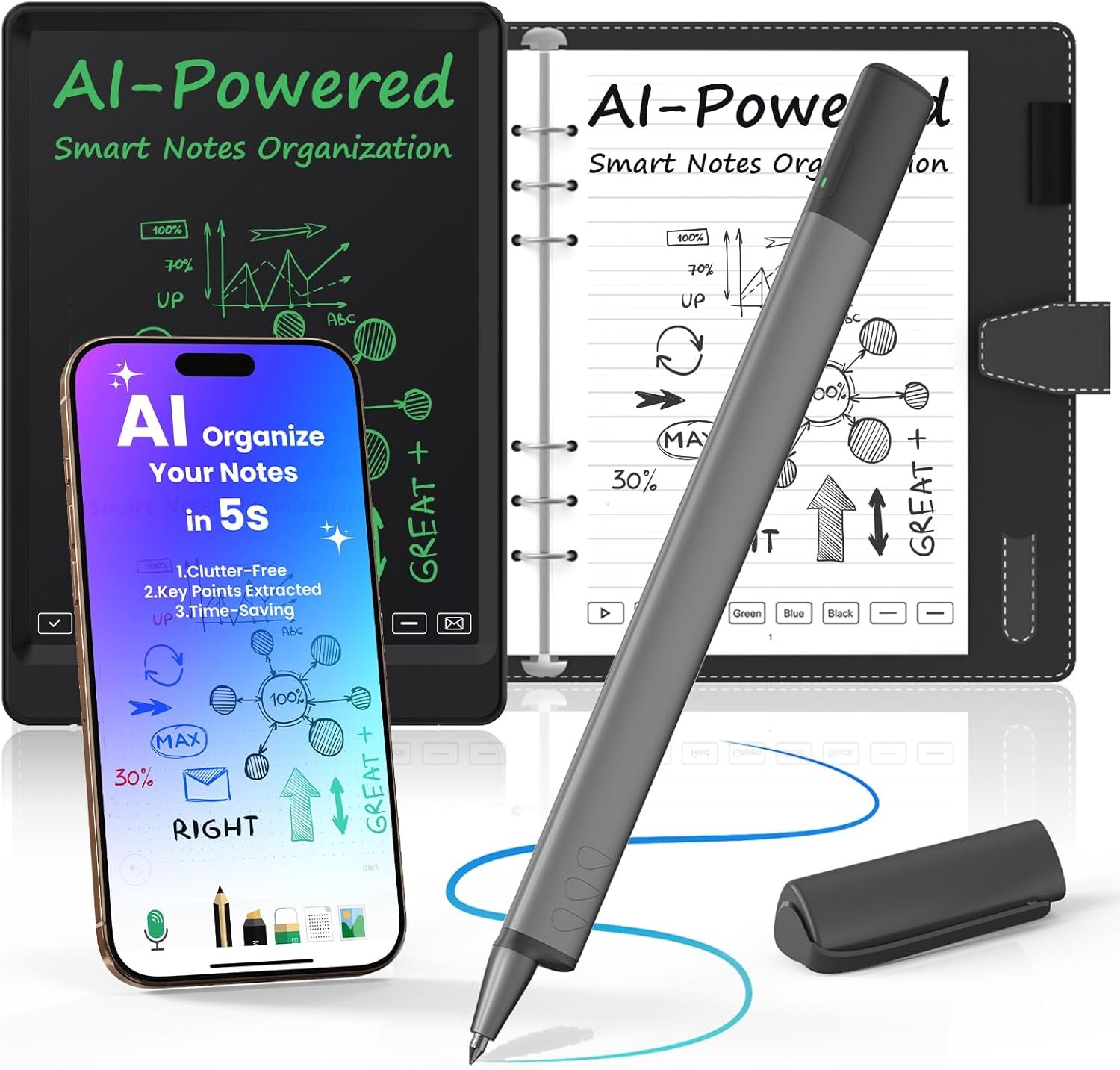 NEWYES SyncPen Smart Pen with Smart Notebook Digital Pen Sync Pen Bluetooth
