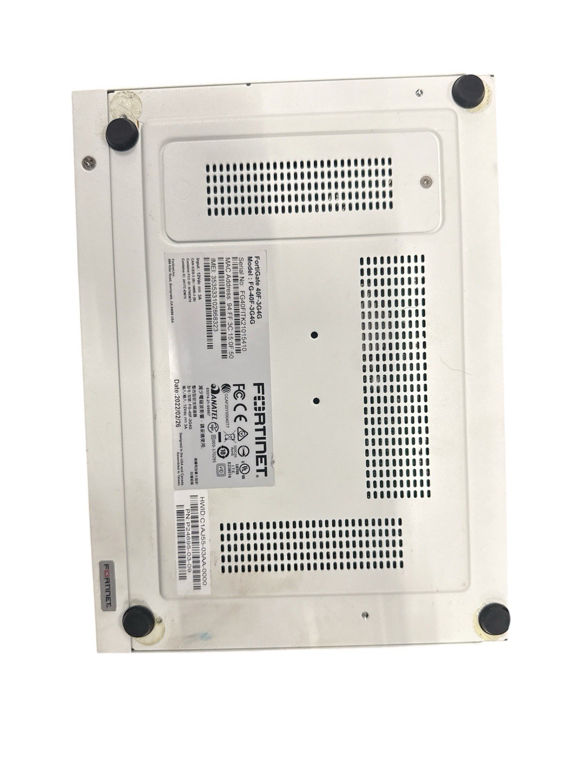 Fortinet FortiGate 40F FG-40F Firewall Security Appliance