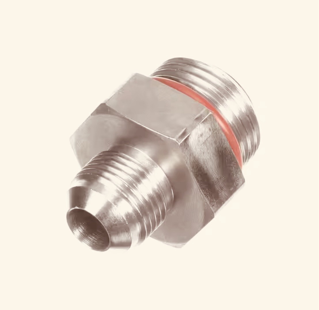 K. Henny Penny 158282 Check-valve 12SAE ORB To 45 Flare OEM Free Shipping!!