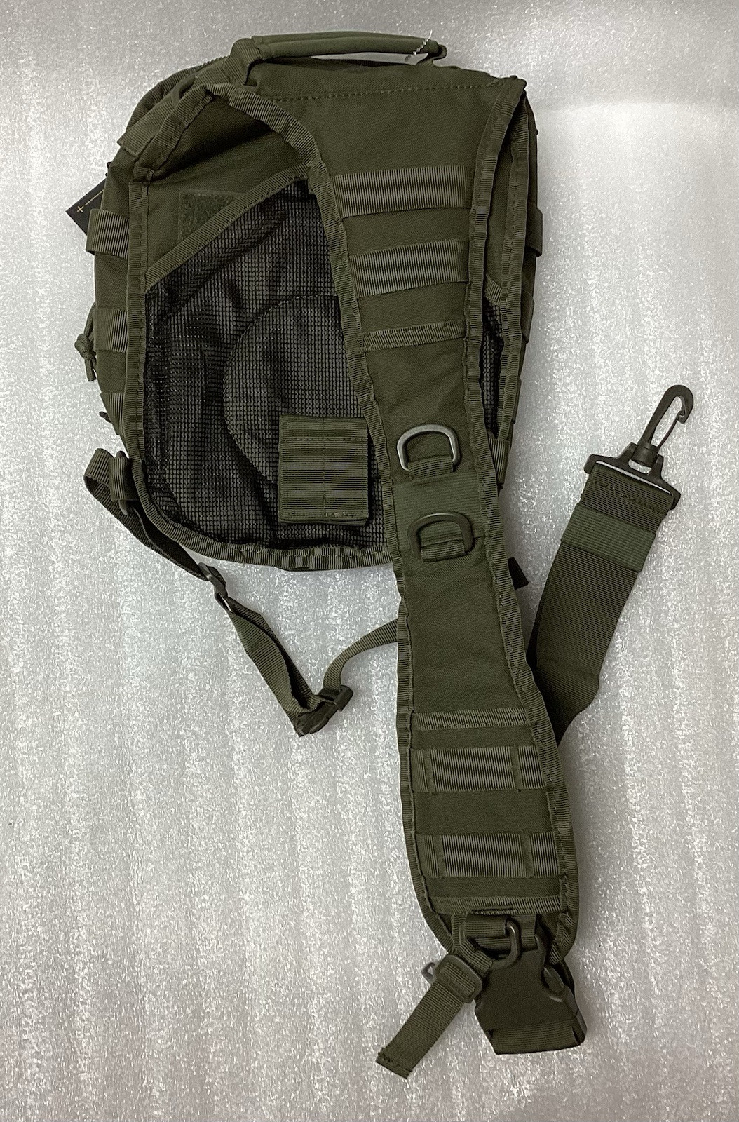 HIGHLAND TACTICAL Eagle Sling Bag - Molle Webbing Hook & Loop Patch Holder