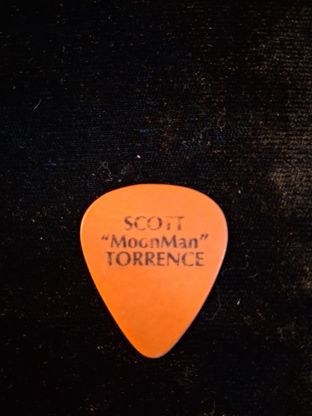 SCOTT "MOONMAN" TORRENCE ORANGE GUITAR PIC MEDIUM GUAGE
