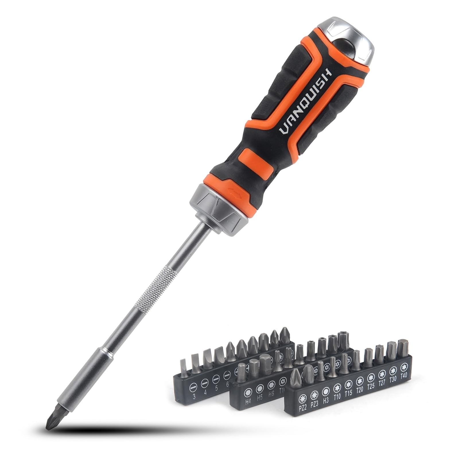 Vanquish Ratcheting Screwdriver Set, 31-Piece Precision Multi-bit Ratchet Scr...