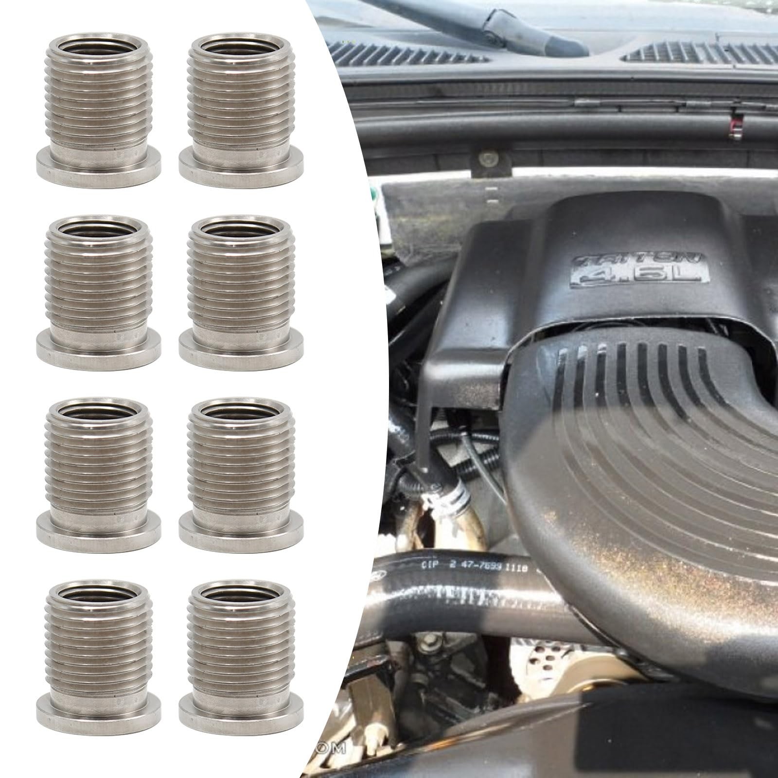 Spark Plug Port Insert Kit for Ford Triton Engines Replace 38900 10 Pcs