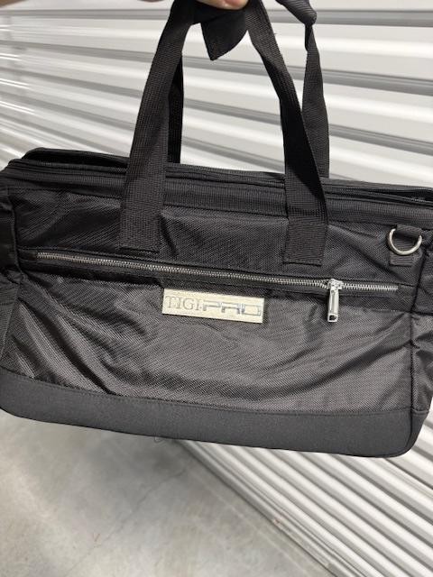 TIGI Pro Stylist Tool Bag Black Nylon Tote Organizer Barber Cosmetology Case