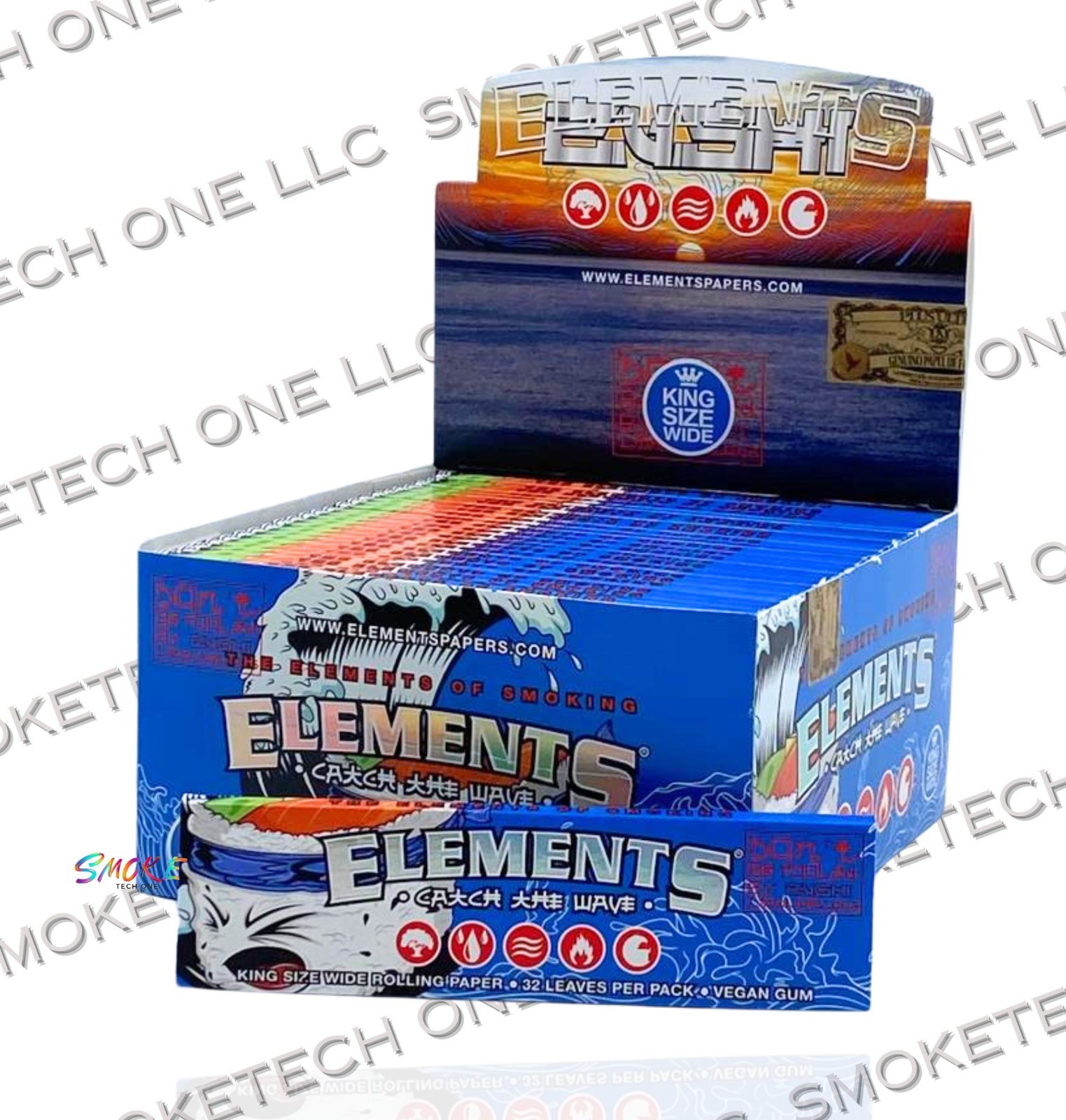 Elements Zushi King Size Wide Rolling Papers 50pks (Full Box)