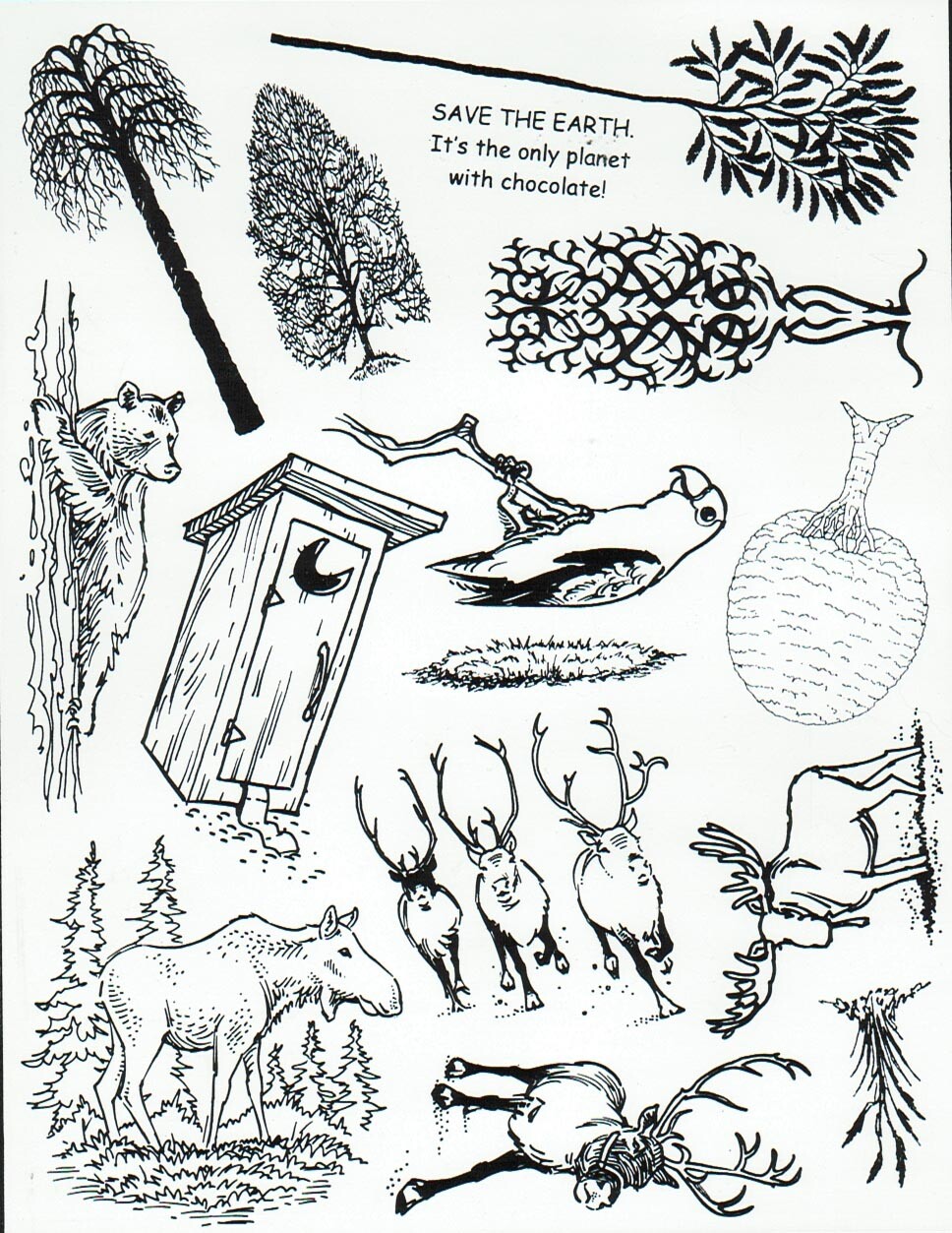 Unmounted Rubber Stamp Plate, Unmounted/Uncut Pink Rubber Stamps