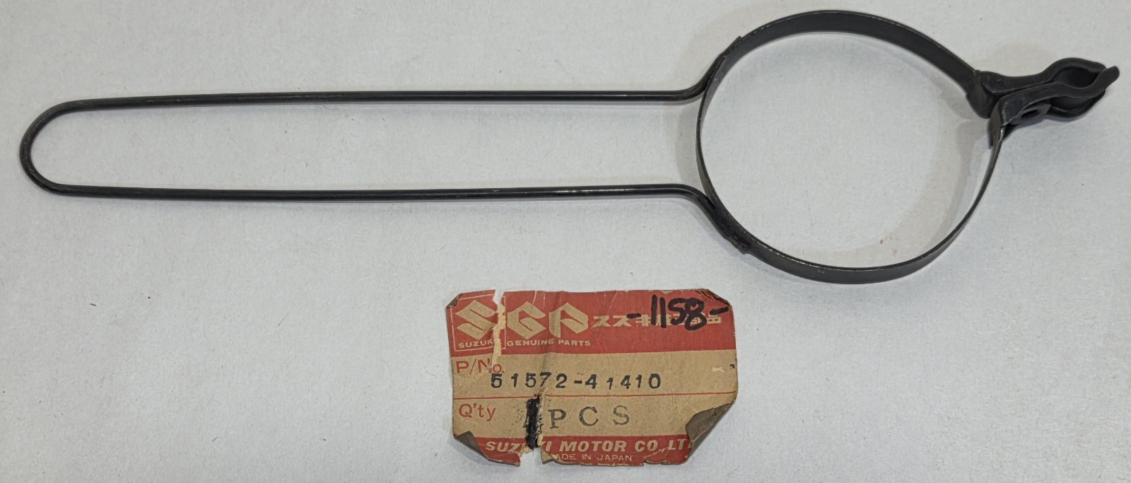 1 NOS 1977 Genuine Suzuki PE250 Fork Boot Clamp w Cable Guide PE 250 51572-41410