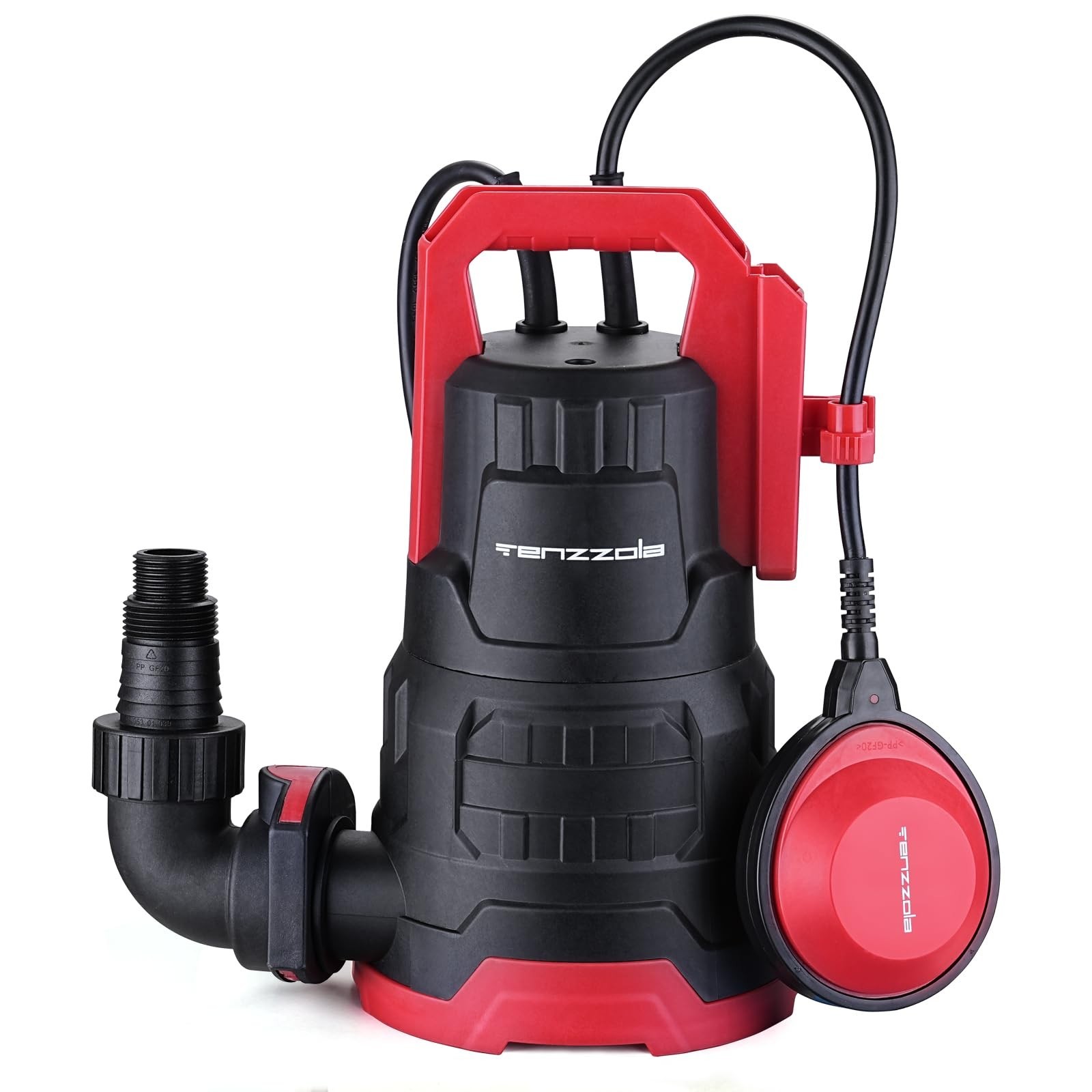 Sump Pump, 1HP 3960GPH Submersible Utility Water Pump with Float Switch, Ther...