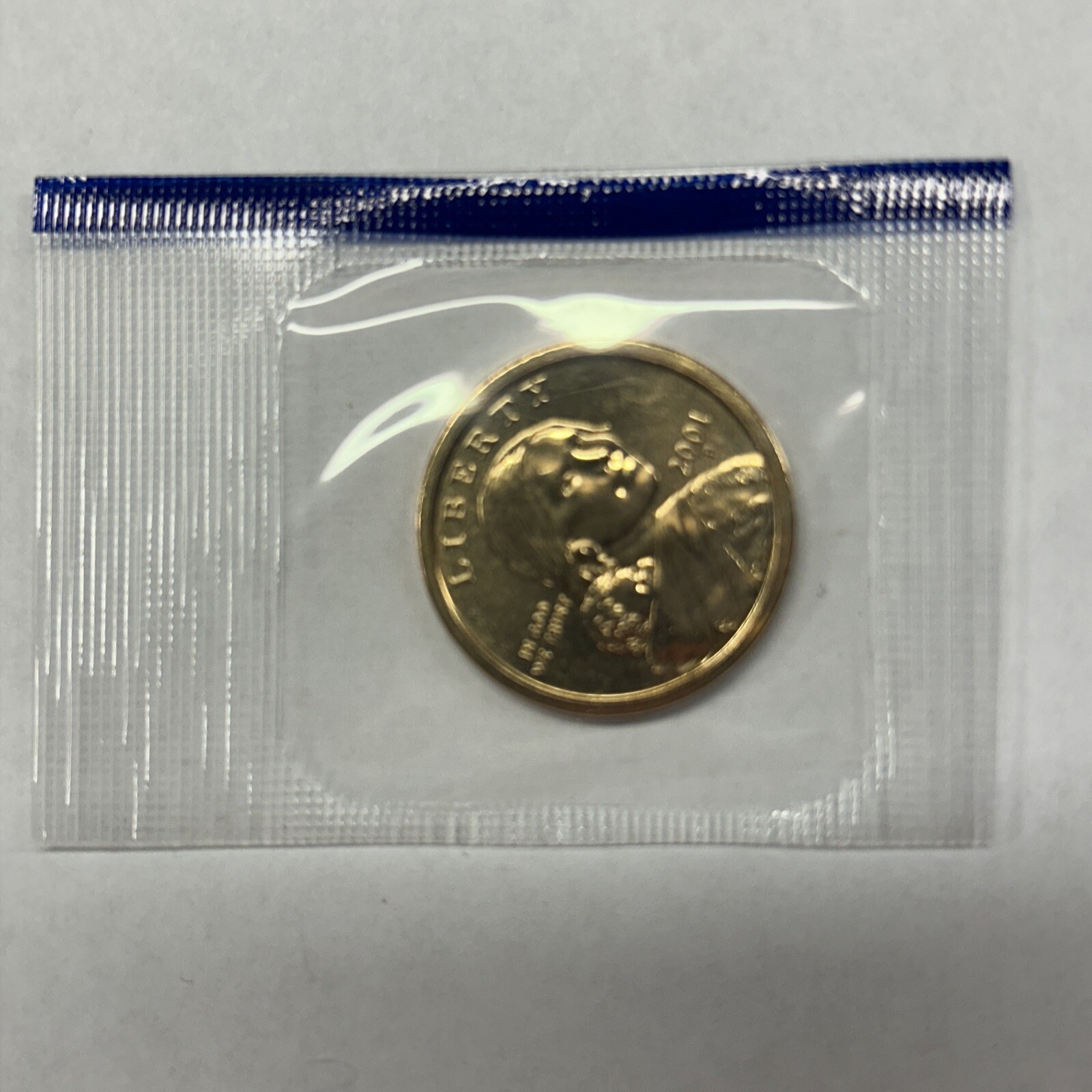 2001 P Native American Sacagawea Dollar from Mint Set in Mint Cello Ships Free