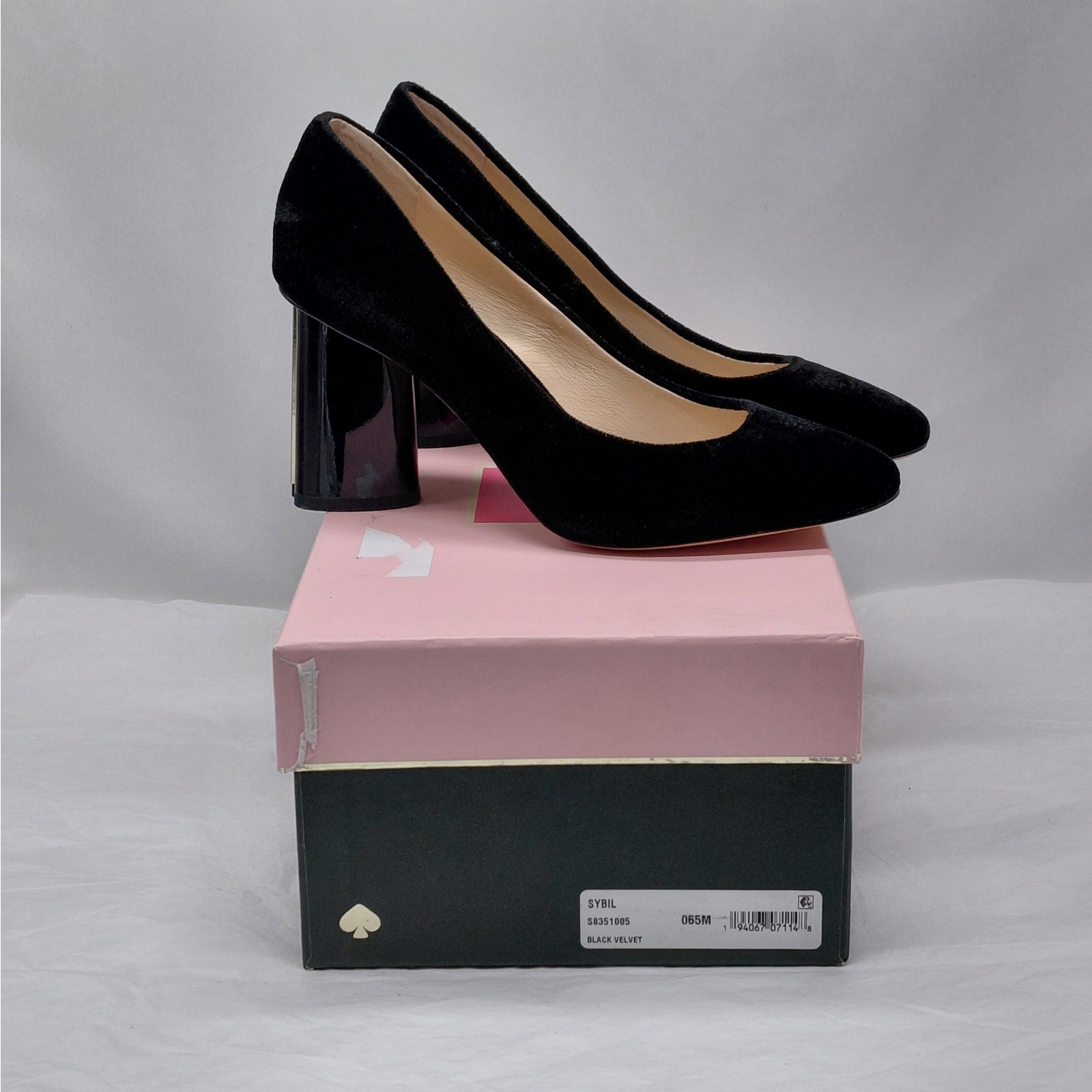Kate Spade Pumps Womens 6.5 Black Velvet Crystal Heel Party Dress Shoes Wedding