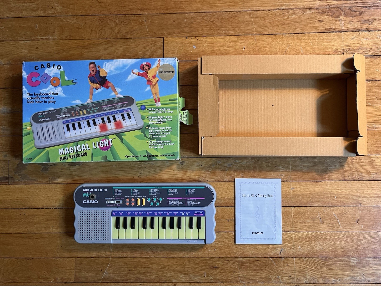 VINTAGE Casio Cool ML1 Magical Light Up Teaching Keyboard Synthesizer REPAIR