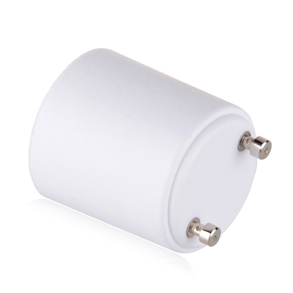 GU24 to E27/E26 Bulb Adapter 2-Pack - Safe, Durable, Easy Installation