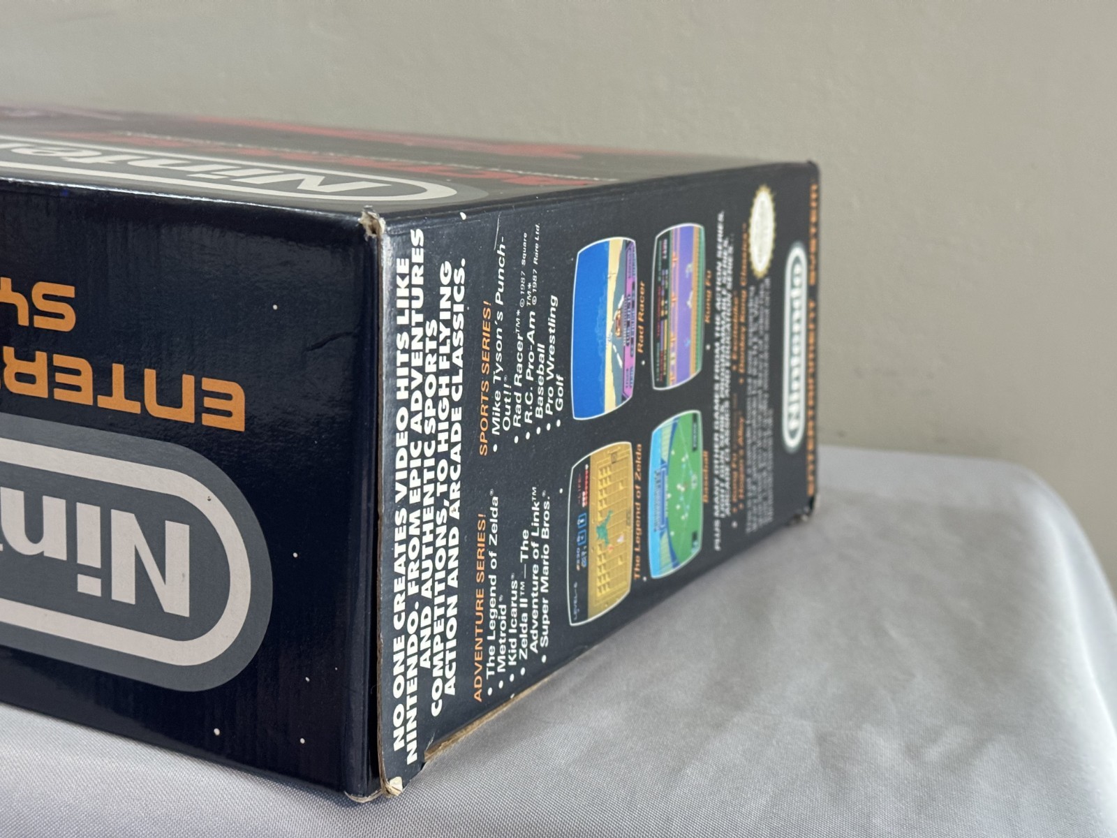 Authentic NES Action Set, BOX ONLY, No Styrofoam: Good Condition!