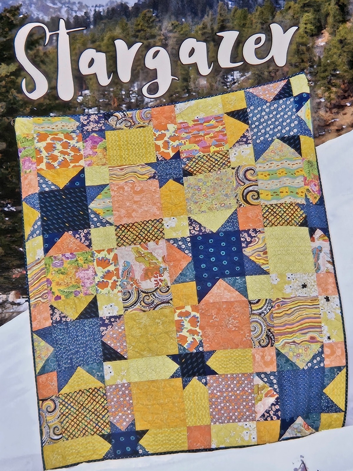 STARGAZER Quilt Pattern by Running Doe Villa Rosa Designs - Fat Quarter Friendly