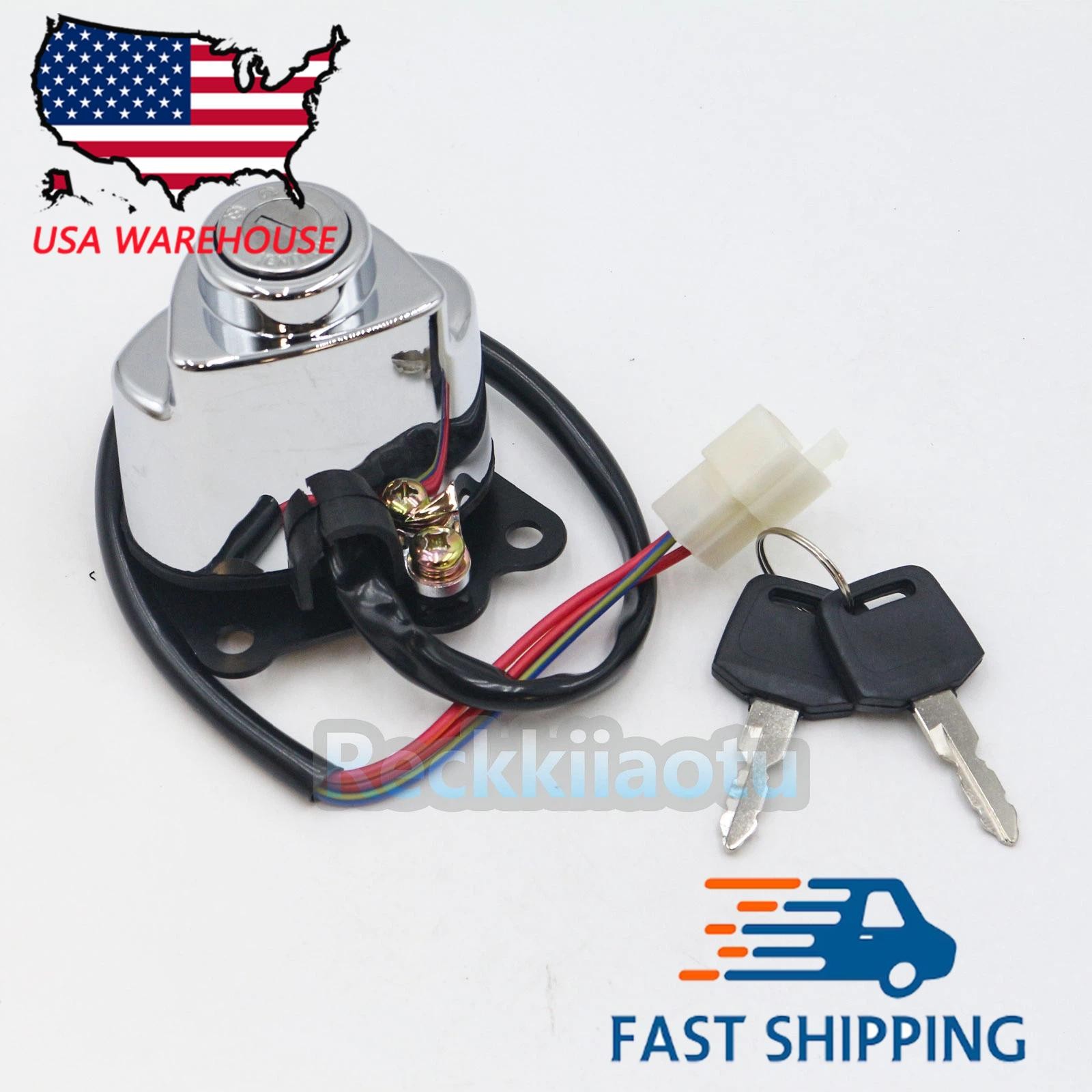 COMBINATION SWITCH  / Ignition Switch and Cover For Honda VTX1300  2004-2009