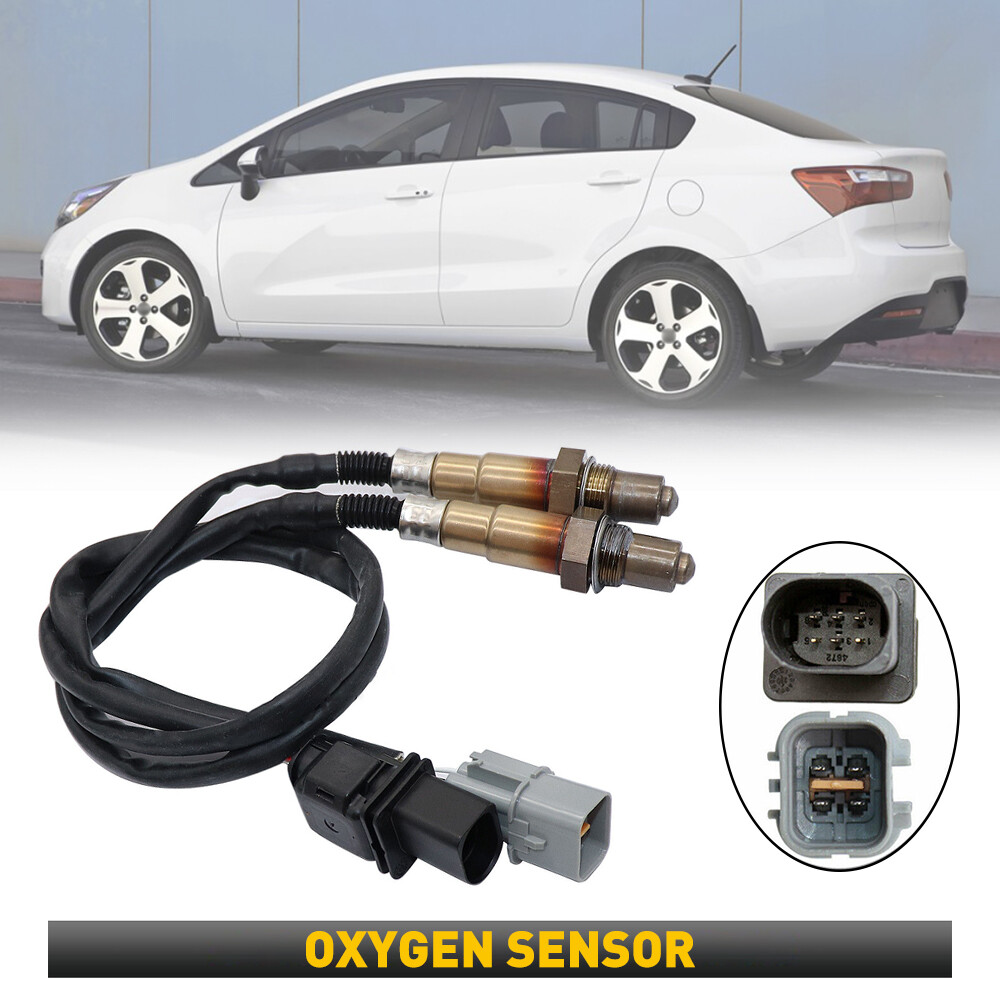 2pcs Oxygen Sensor O2 For 12 13 14 15 16 17 Hyundai Accent Veloster Kia Rio 1.6L