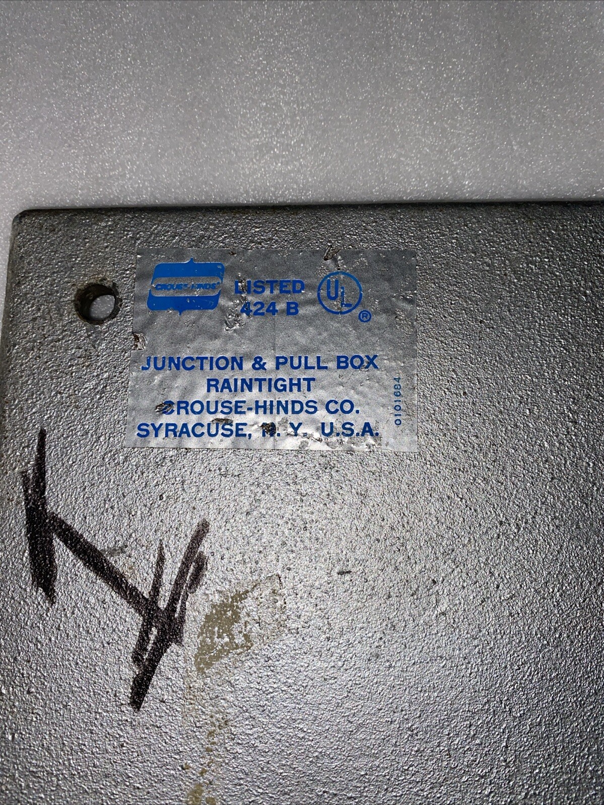 CROUSE HINDS 424 B JUNCTION & PULL BOX RAINTIGHT