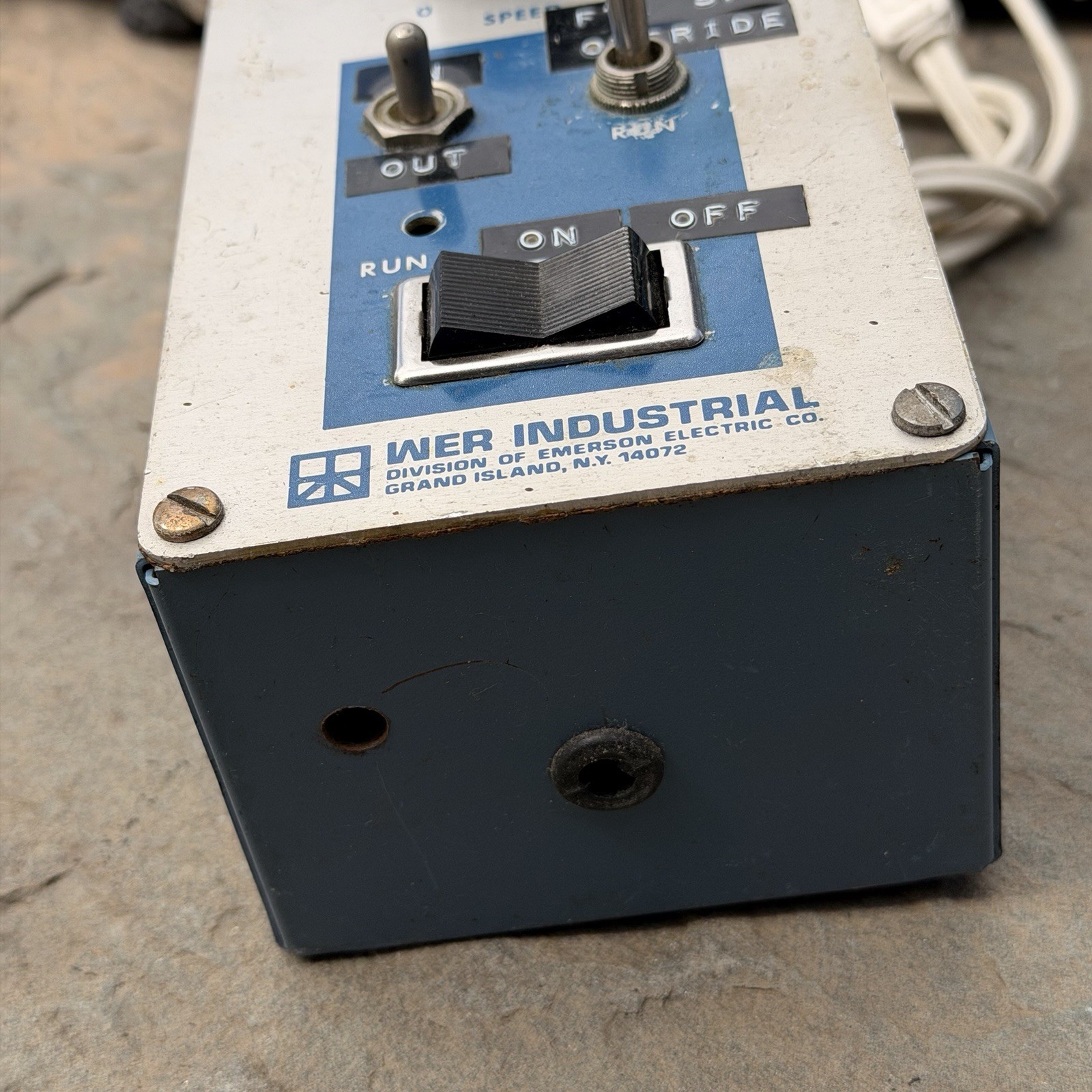 Vintage WER Industrial Speed Control 25 Emerson Electric Variable Controller
