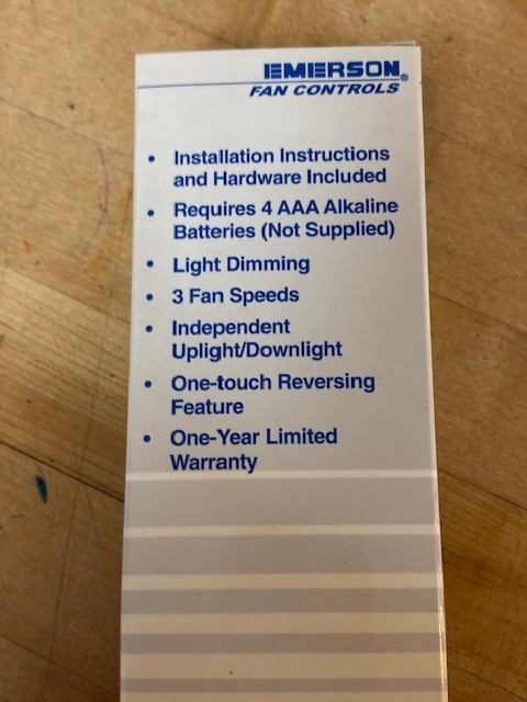ceiling fan remote control kit Emerson