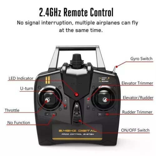 US VOLANTEX F16 Fighter 2.4GHz 4CH RC Plane Aircraft 6Axis Gyro RTF Stunt Glider