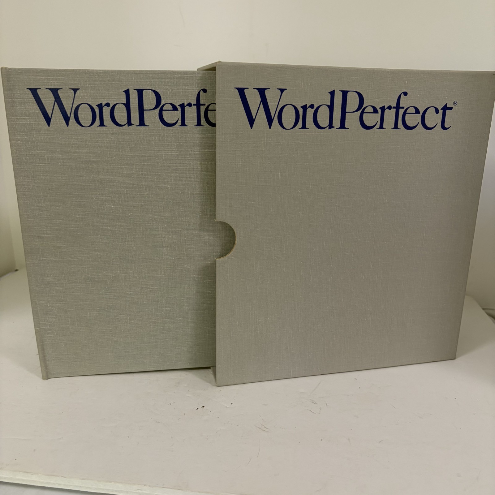 Vintage 1989 WordPerfect Binder Box and Manual for Personal Computers DOS 5.1