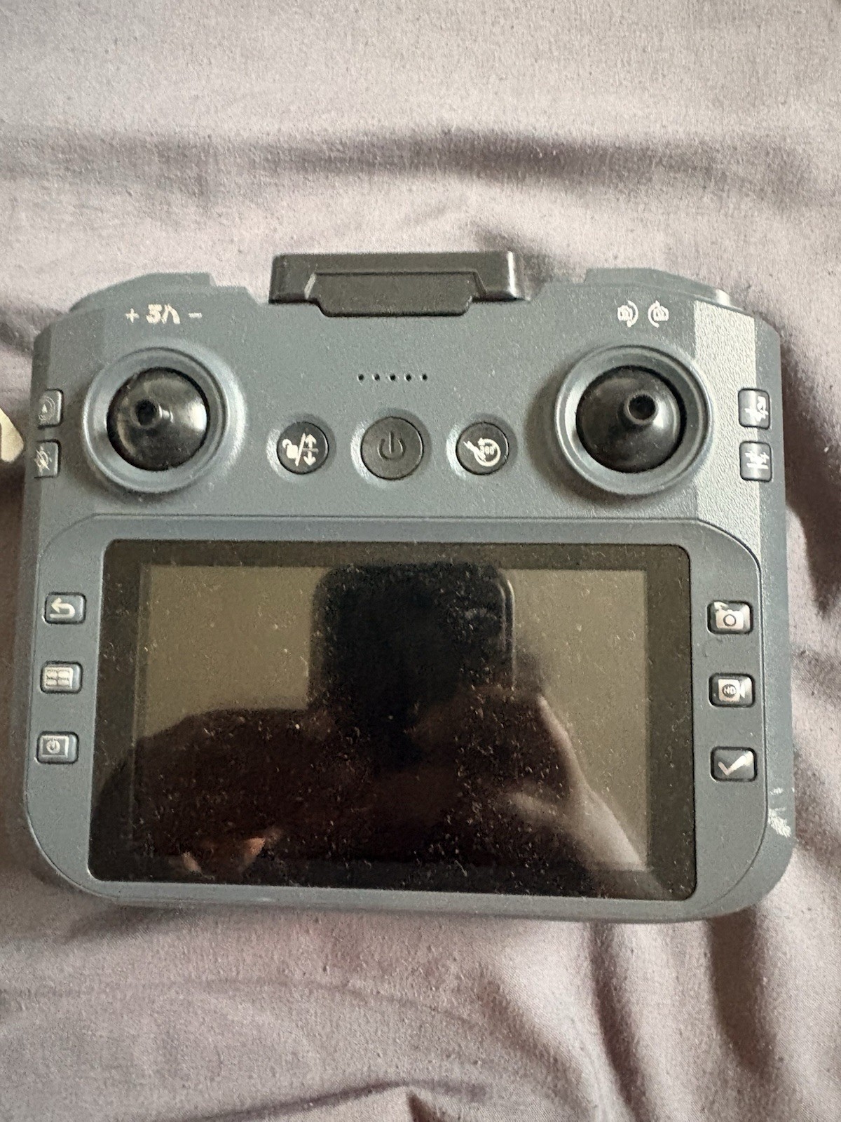 Gray Quadcopter Drone w/ Camera & Screen Remote Controller, Toy Grade RTR