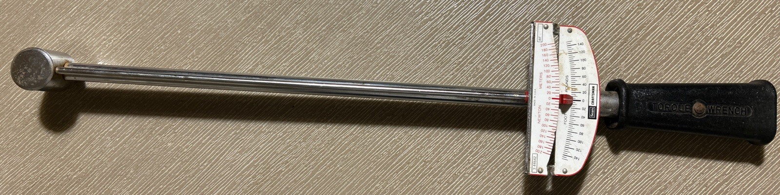 Vintage Sears Craftsman  Torque Wrench 9-44642 1/2" drive USA