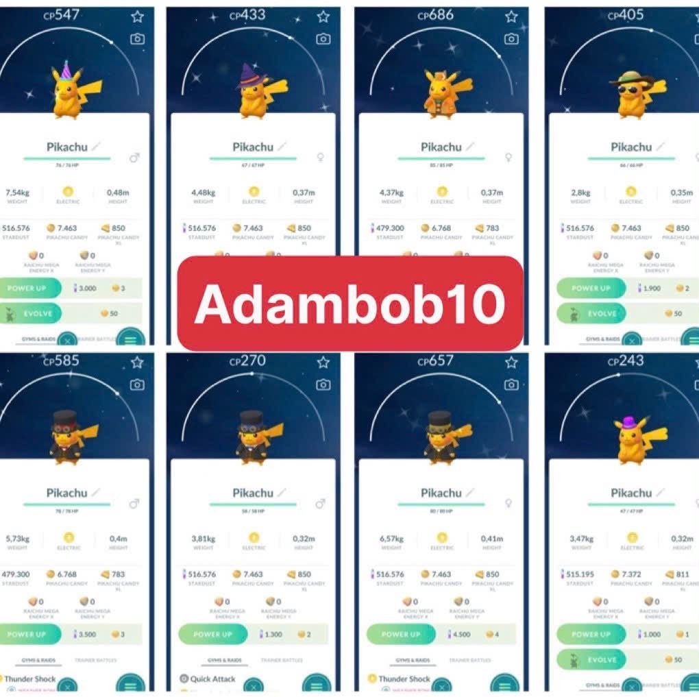 Pokémon Go - Shiny Pikachu Costume Anniversary Celebration - Trade 20K Stardust