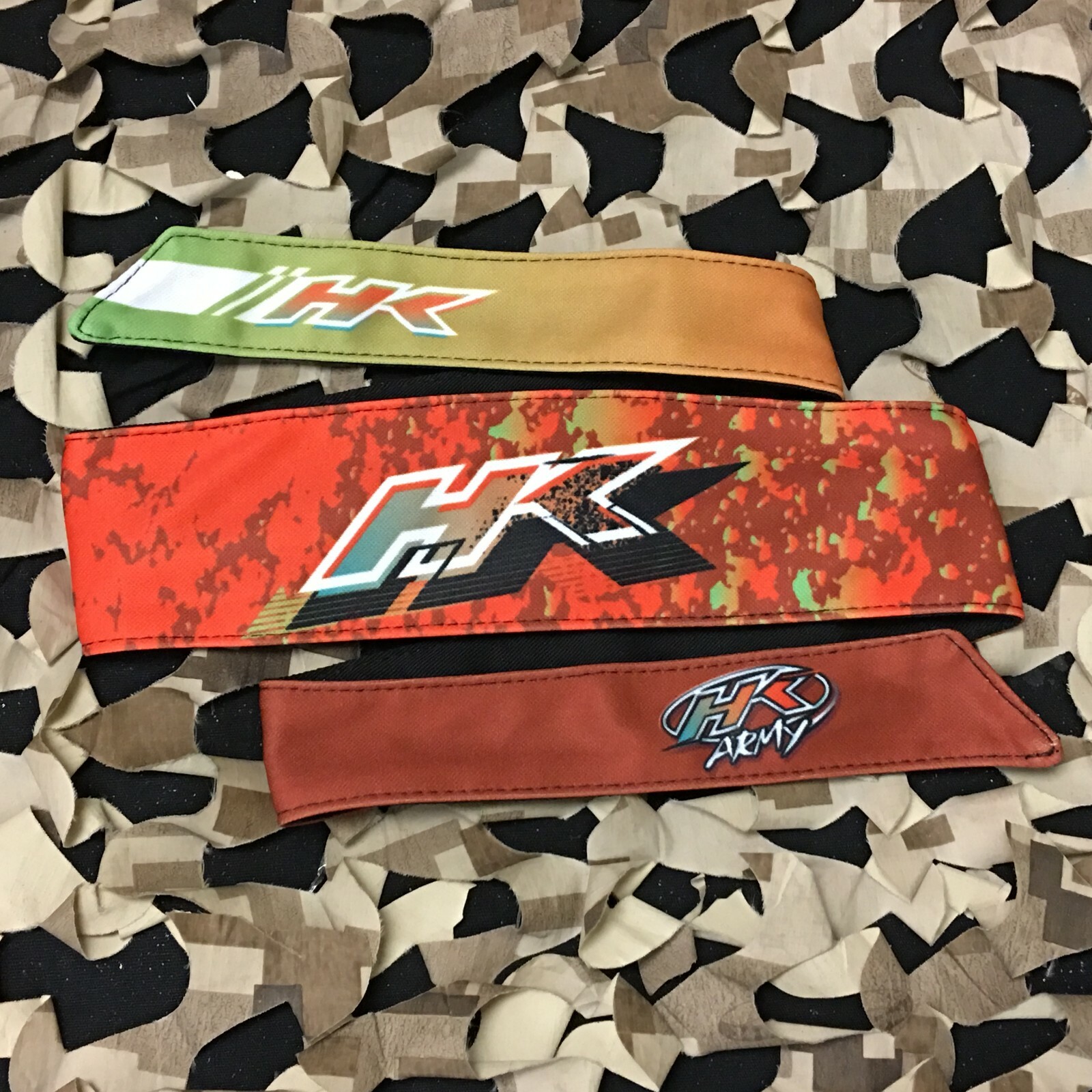 NEW HK Army Headband - Retro Liquid Orange/Lime