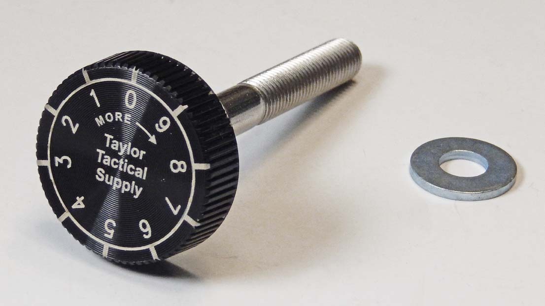 Dillon Precision Powder Thrower Adjustment Knob & Screw Assembly with Graduation