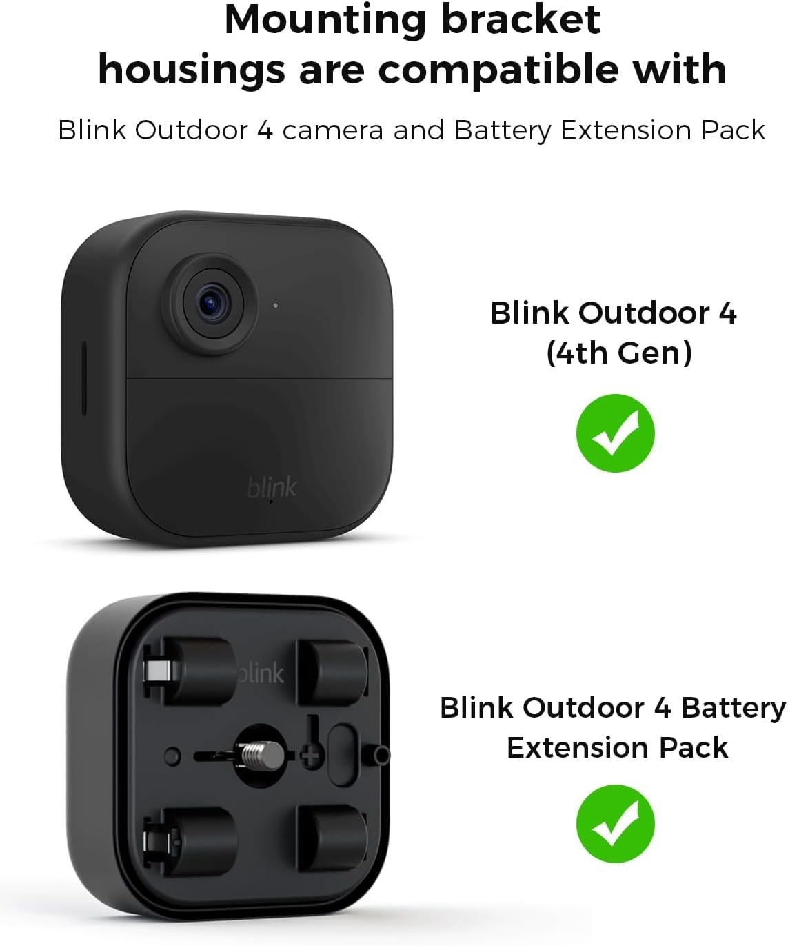 3Pack Blink Outdoo 4 Camera Mount Bracket,Compatible with Blink Outdoor 4 Camera