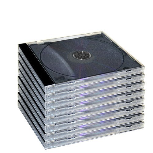 25 pc Standard Black CD Plastic Jewel Case Wholesale Lot DVD