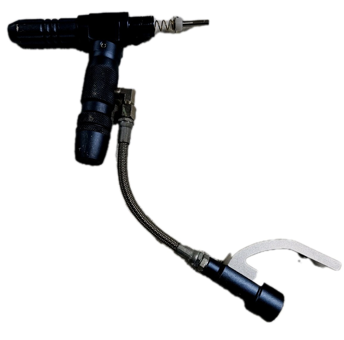 Spyder Dark Blue Paintball Gun Vertical Grip Tank Bottom Line Valve Hose Screws