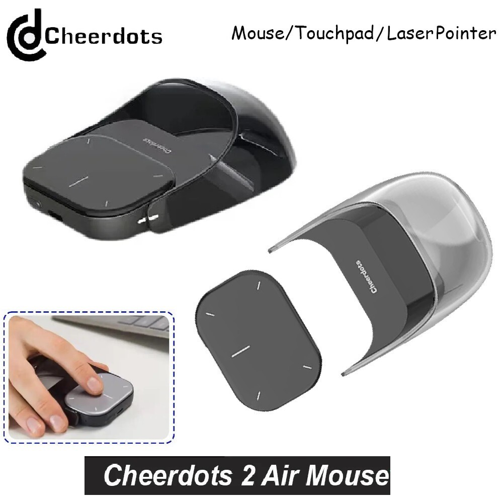 Cheerdots 2 Air Mouse Wireless Bluetooth Touchpad Laser Pointer AI Recording