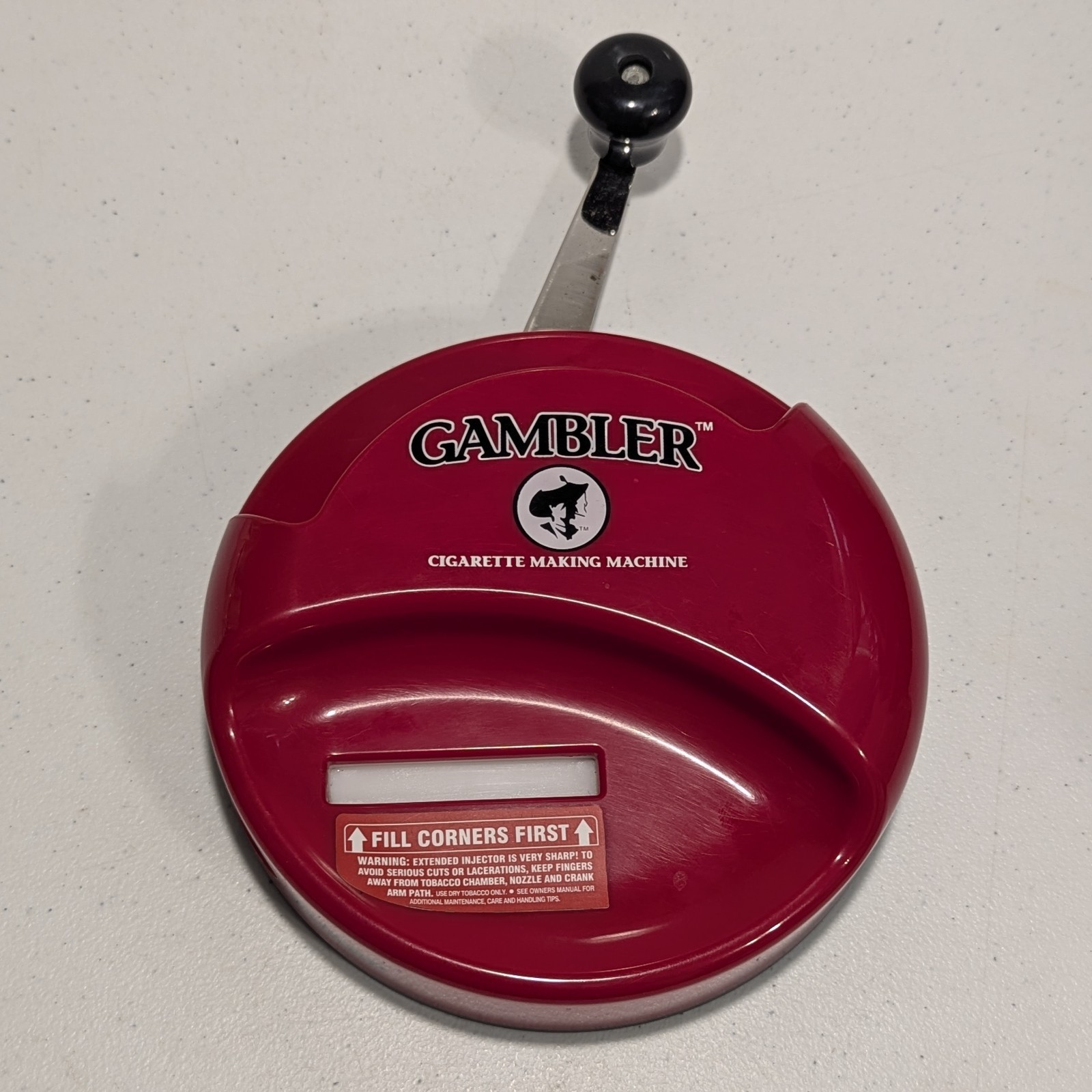 Gambler Red Cigarette Making Machine Manual Tobacco Roller Injector