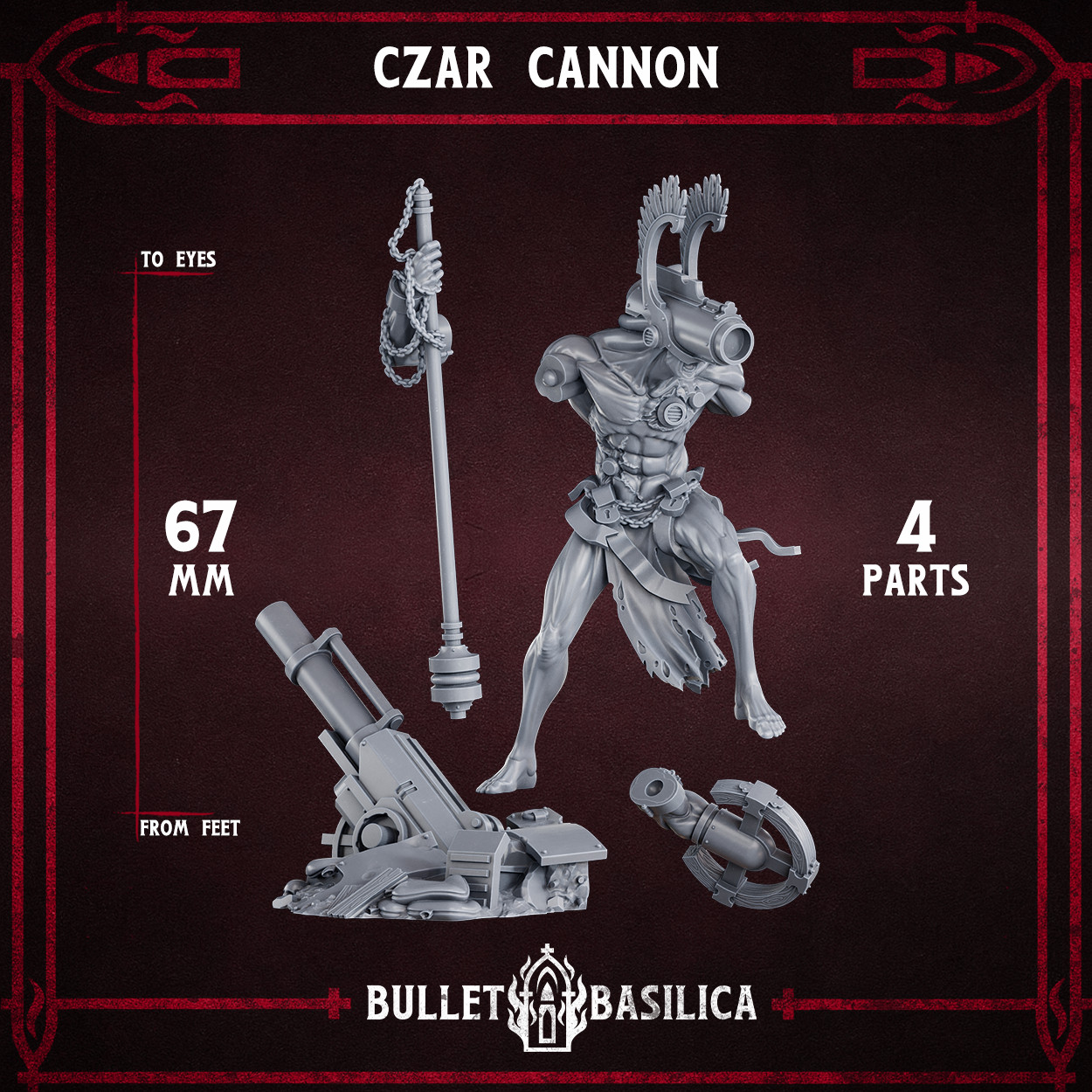 Crimson Hussars Czar Cannon Grimdark Trenchwar Proxy