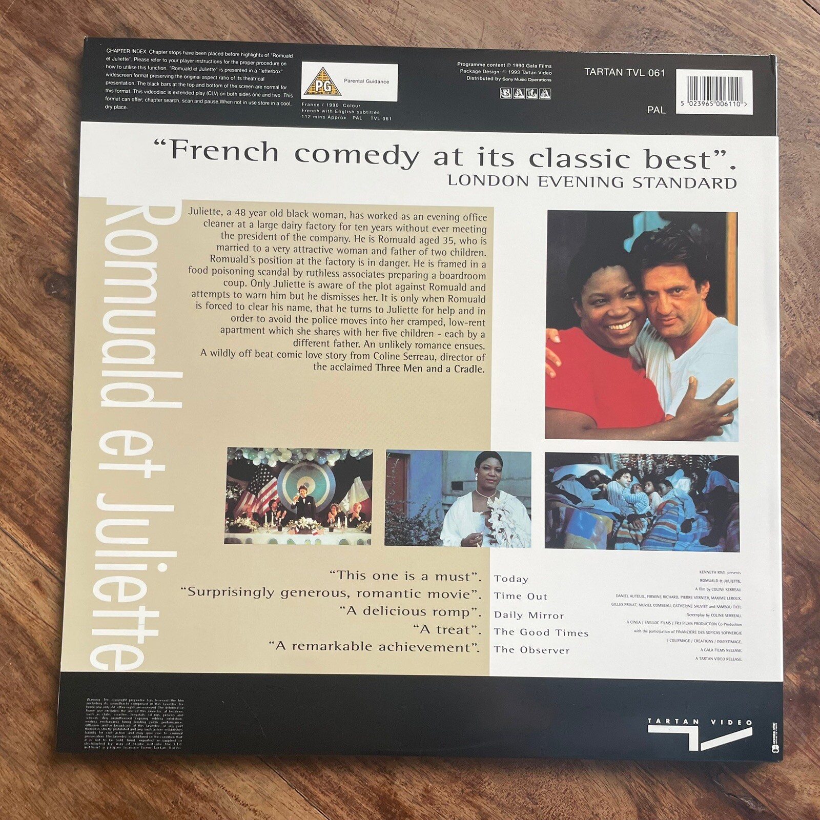 ROMUALD ET JULIETTE - DANIEL AUTEUIL MINT LASERDISC