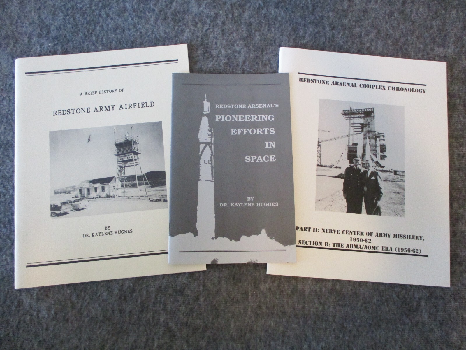 NASA ABMA REDSTONE ARSENAL HISTORY ARMY AIRFIELD PIONEERING SPACE -3 BOOKLETS