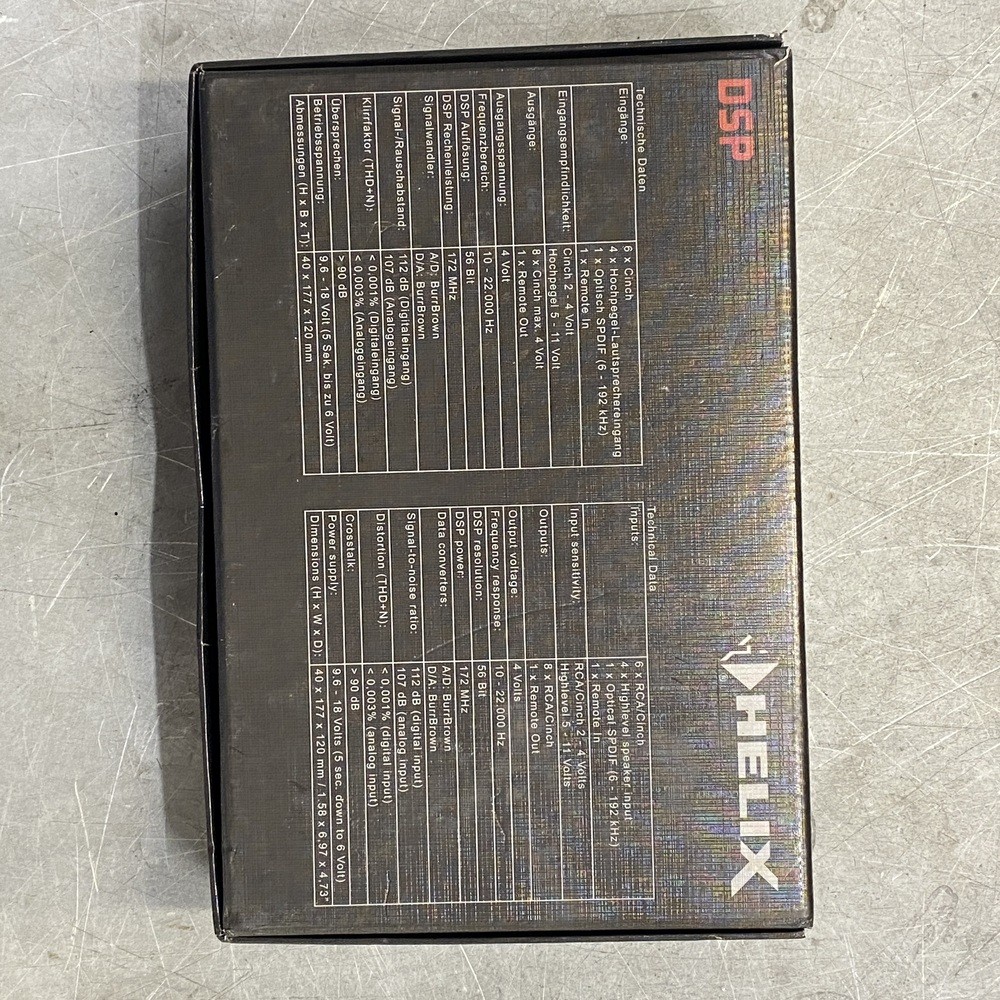 HELIX DSP 8-Channel Digital Signal Processor German Car HiFi Audio Processor