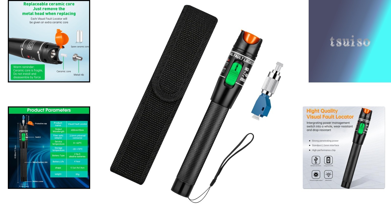 Versatile Fiber Optic Tester with Multi-Connector Capability for Professionals