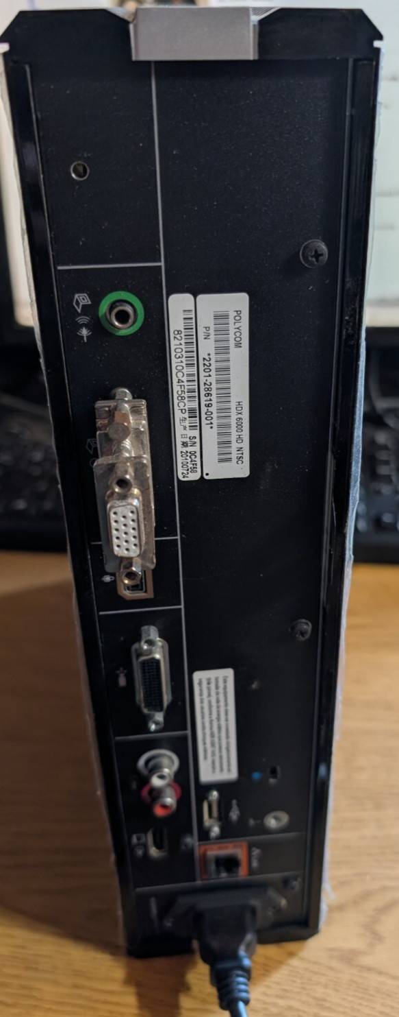 Polycom HDX 6000 HD NTSC 2201-28619-001 Base unit only