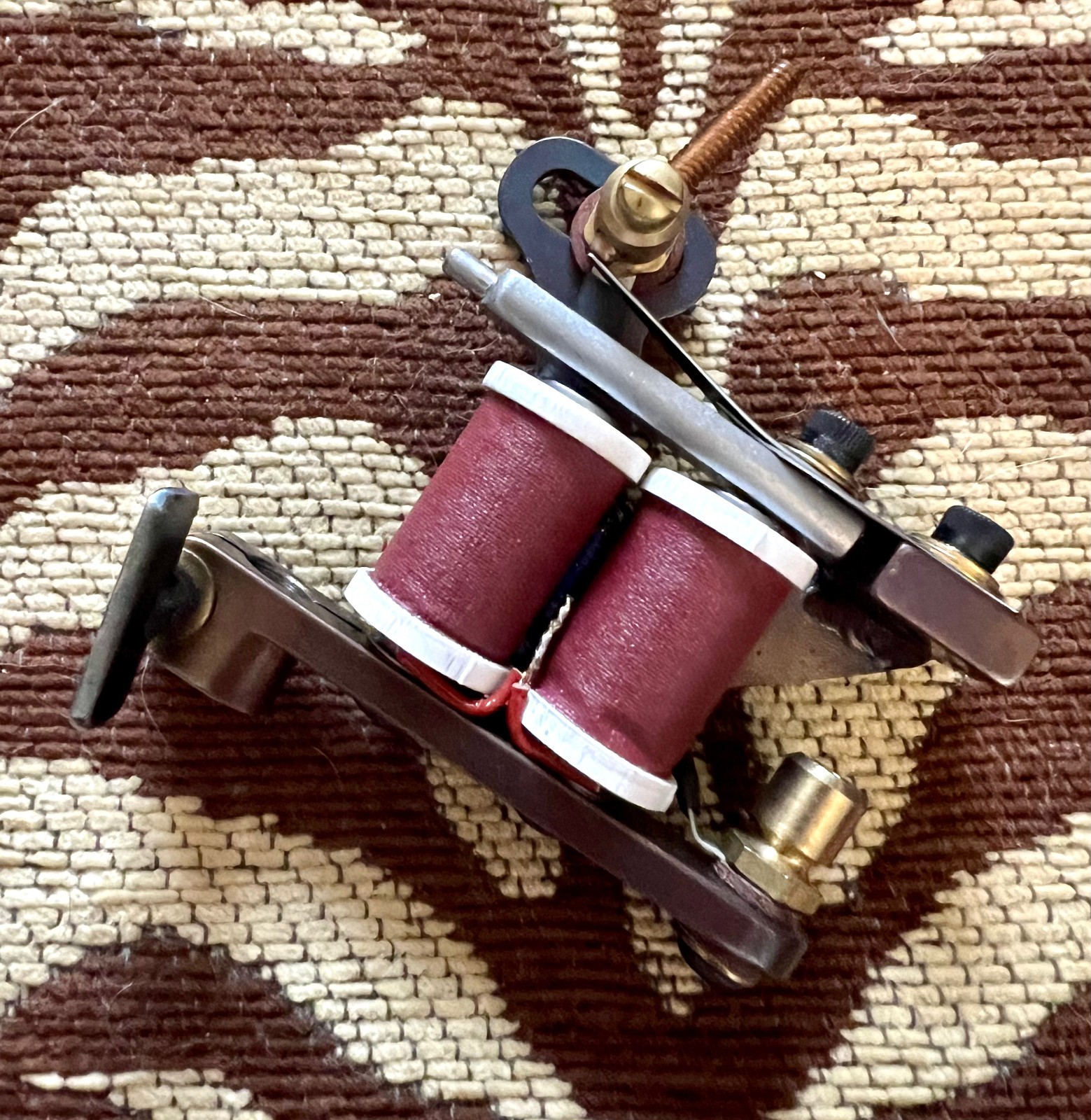 SCOTT SYLVIA Coil Tattoo Machine Coleman Liner Brown EXCELLENT