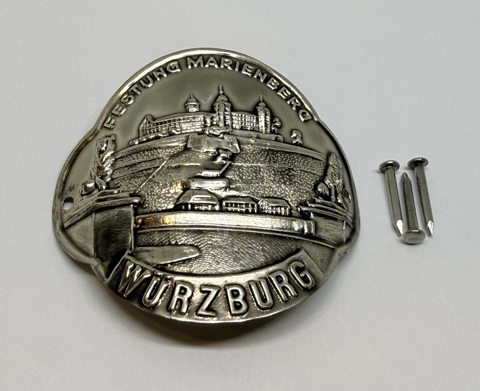 Festung Marienberg Fortress Wurzburg Walking Hiking Stick Medallion (197B)