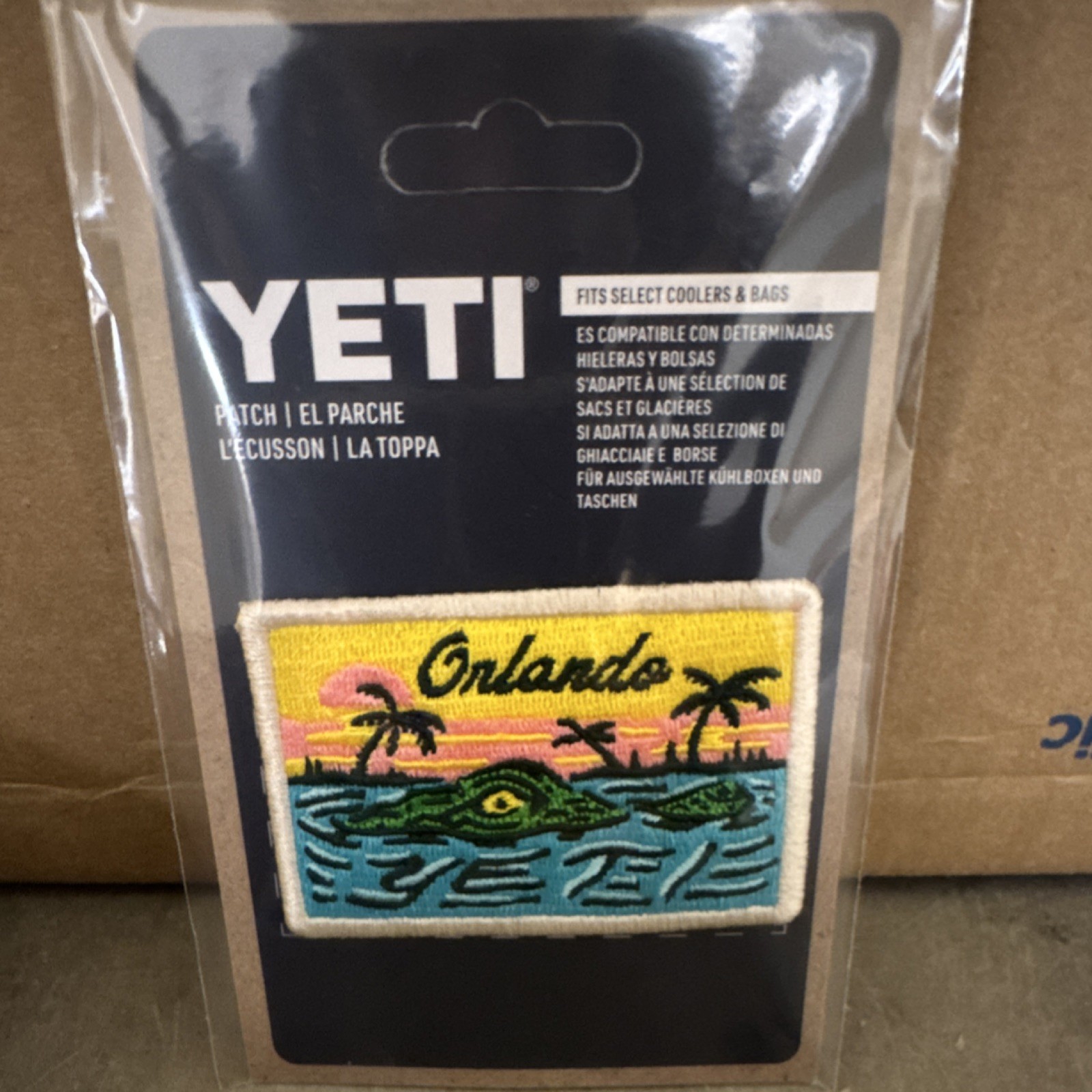 YETI Embroidered Stick-On Gator Patch NEW Orlando
