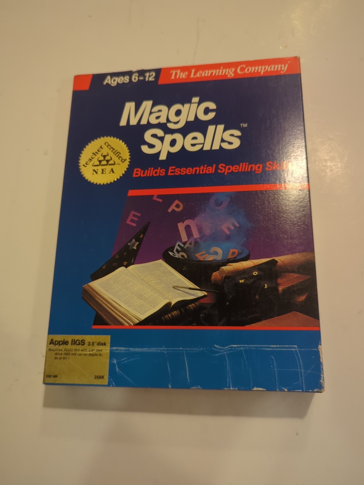 Vintage MAGIC SPELLS Learn Spelling Skills for Apple IIGS Ages 6-12  TESTED 3.5