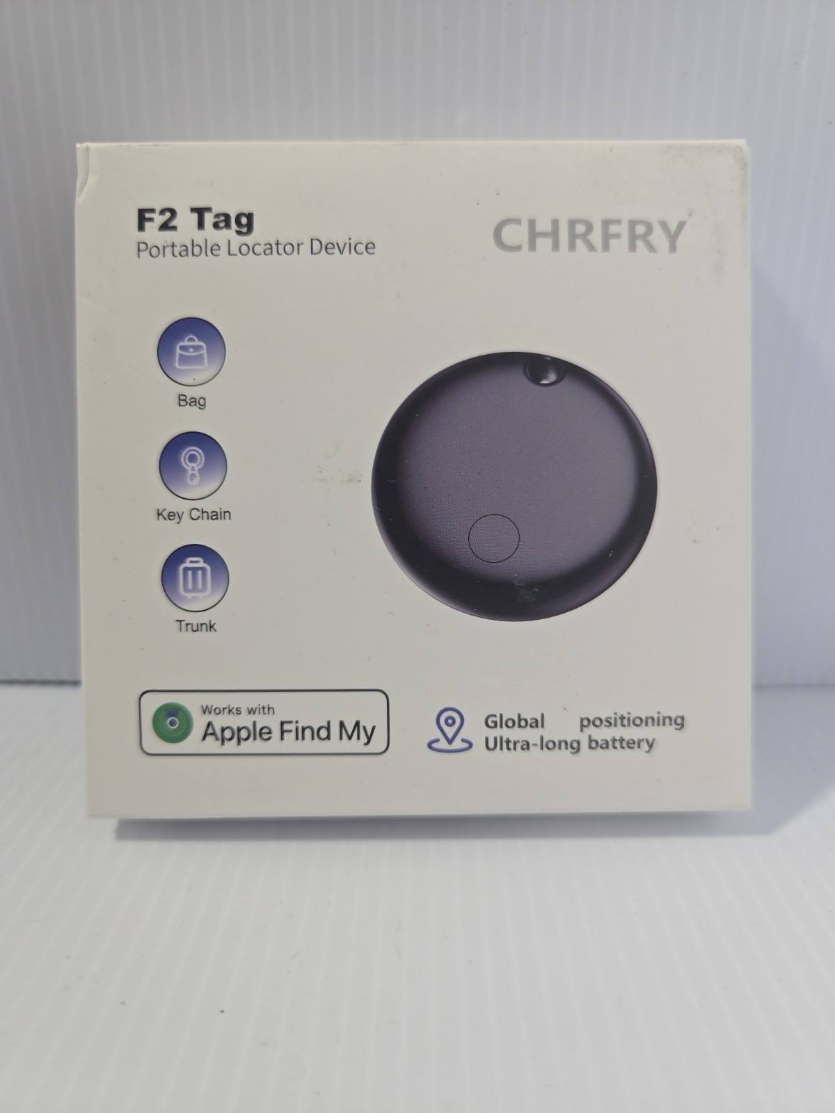 CHRFRY F2 4 Pack Tag Portable Locator Device Works With APPLE FIND MY