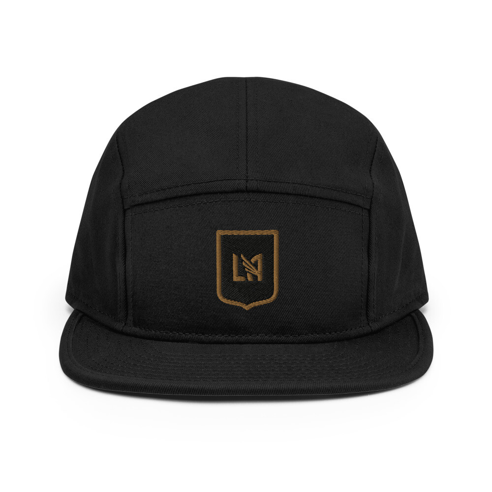 LAFC Minimalist Design Embroidered 5 Panel Camper Cap Soccer Football Hat